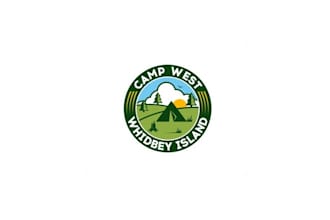 design high quality amazing camp west logo