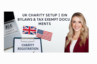 register your UK charity 501c3 registration bylaws and irs tax exempt filing