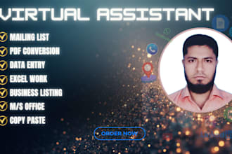 do lead generation, research and data collecting, formatting