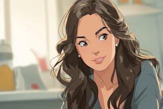 make cartoonist picture portrait comic, cartoon portrait