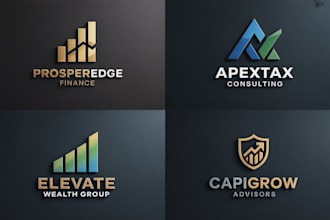 design highly creative financial, tax logo, tax website, accounting, tax flyer