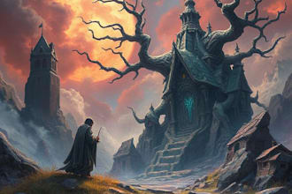 paint semi realistic fantasy art
