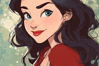do disney cartoon portrait