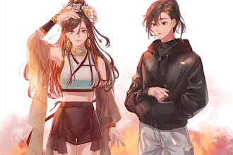 create a custom characters in the anime style
