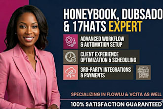 setup honeybook dubsado 17hats squarespace online bookings automation workflow