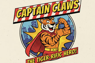 create a 60s comic cartoon logo