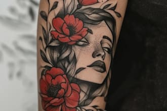 design professional japanese, asian style tattoo design