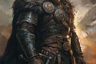 create a d and d character art and dnd art