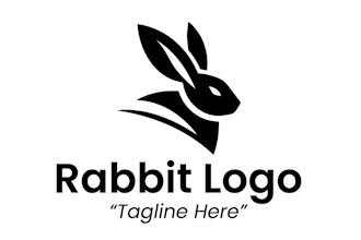 create wonderful excellent rabbit logo design