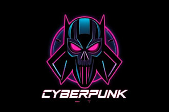 create a custom cyberpunk or y2k logo design