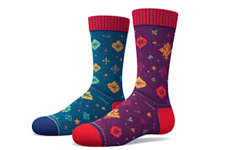 design custom and unique socks design