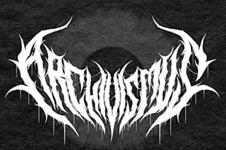 design dj, music, band, edm, typography, metal band logo