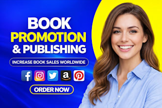 do ebook and book promotion to increase book sales worldwide and book publishing
