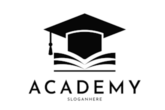 do modern college institute, academy logo design
