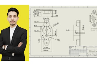 create precise and efficient mechanical cad drafting and 2d autocad drawings