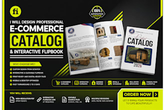 design an interactive ecommerce catalog and digital flipbook
