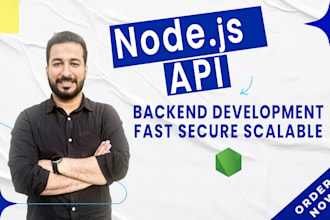 build or fix nodejs rest API backend for saas