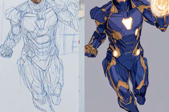 superhero character for comics