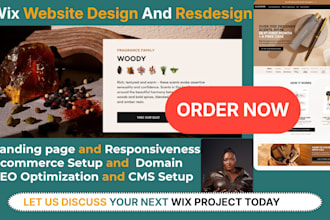 do wix website design, redesign wix website or build wix harmony website