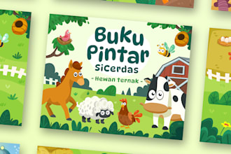design playful vector art for children activity books