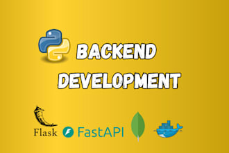 do python backend rest API development with database and authentication