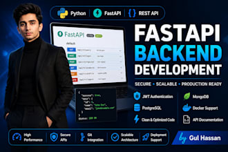 develop fastapi rest API with database and jwt authentication