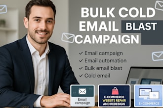 blast bulk cold email marketing campaign outreach email automation setup
