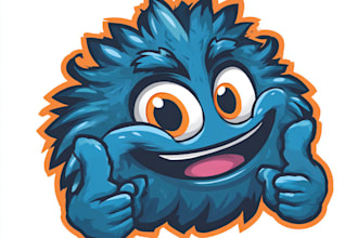 design animal cartoon logo and mascot
