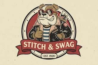 design a retro mascot for your clothing brand