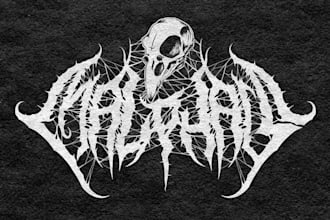 design black metal logo for your band