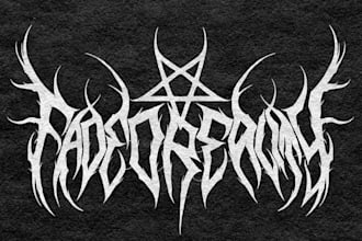 create sleek and modern metal logo for your company