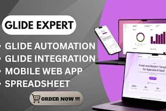 do your glide automation, glide integration, mobile web app, spreadsheet