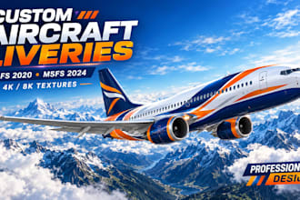 create custom aircraft liveries for msfs 2020 and msfs 2024