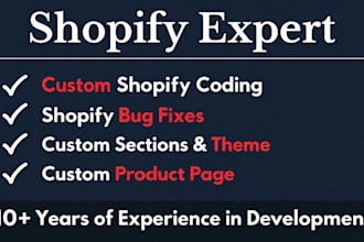 fix and develop shopify theme using liquid