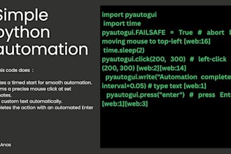 do python automation, bots, web scraping and task automation