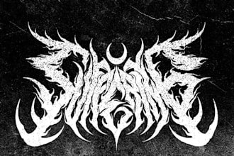 design your premium black metal logo for your killer project