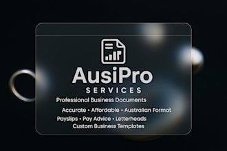 create australian payslips, pay advices, and letterheads