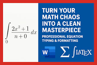 professionally type and format your math equations in word
