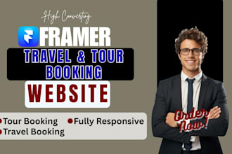 build framer travel agency and tour booking website