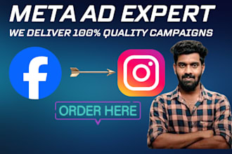 setup facebook and instagram ads expert, meta ads campaigns , meta ads manager