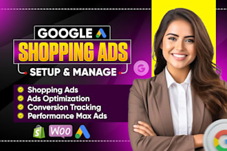 setup, manage google shopping and performance max campaigns