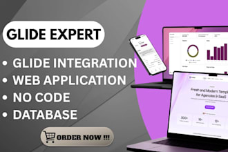 do your glide integration, web application, no code, database