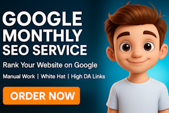do google monthly SEO service
