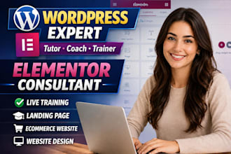 help you with wordpress elementor on a live training session