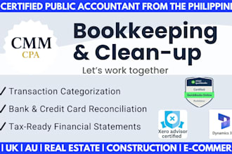 be your expert quickbooks, xero, d365 accountant CPA from ph