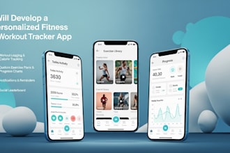 develop a personalized fitness and workout tracker mobile app