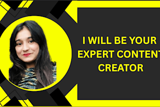 be your expert content creator