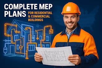 create complete mep plan for residential or commercial building