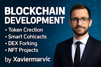 be blockchain developer for presale dex, defi, smart contract, token, web3 dapp