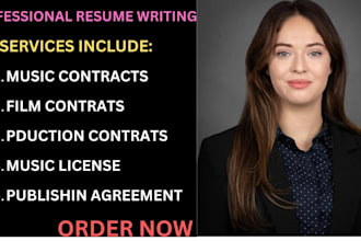 be your entertainment lawyer, draft contracts and advise you